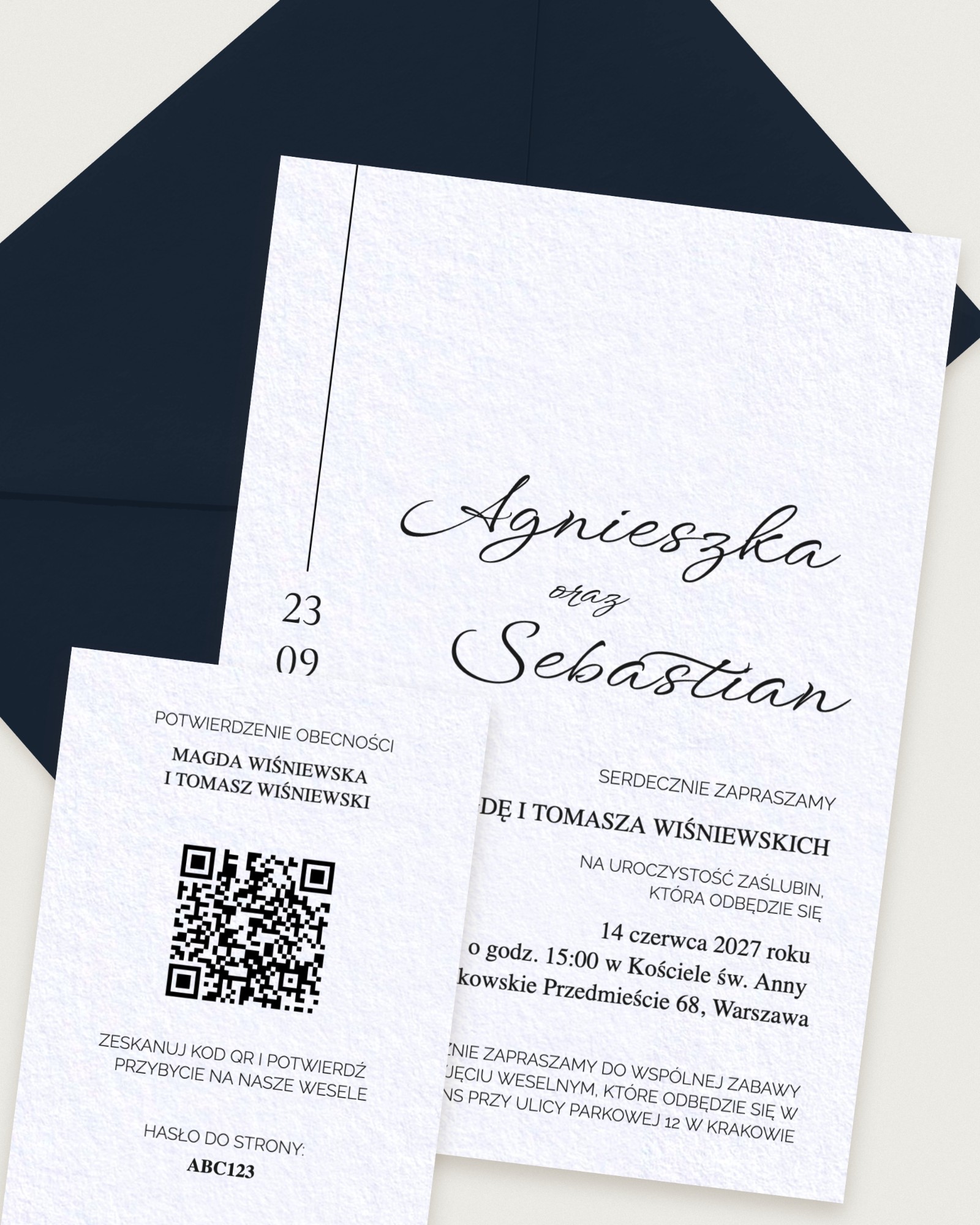 Zaproszenie Chic Romeo - Combined