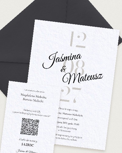 Zaproszenie Data Memorabile - Combined