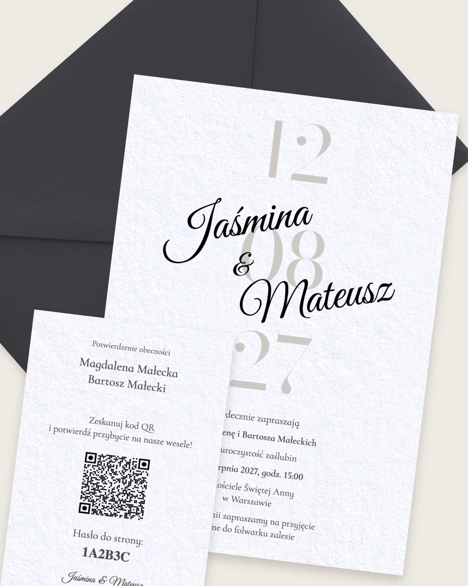 Zaproszenie Data Memorabile - Combined