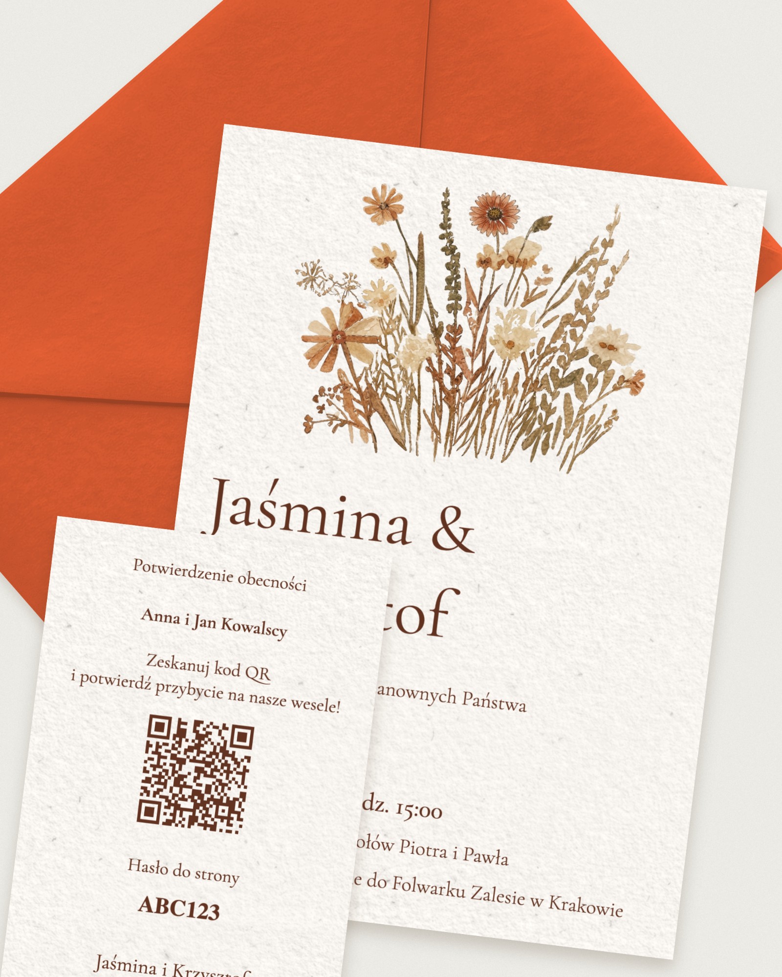 Zaproszenie Fiori di Campo - Combined