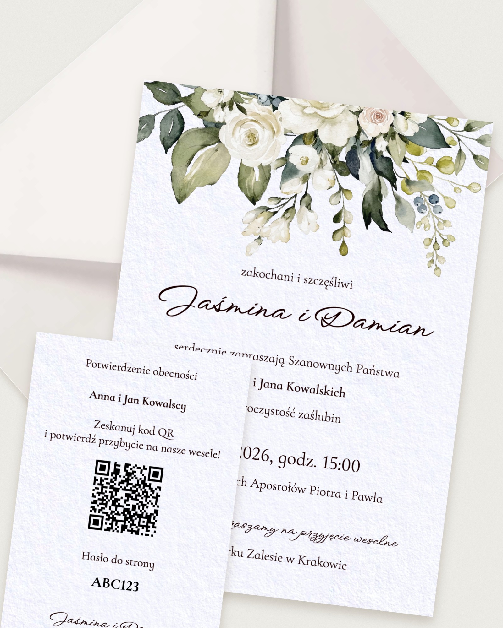 Zaproszenie Veronica Alabaster - Combined