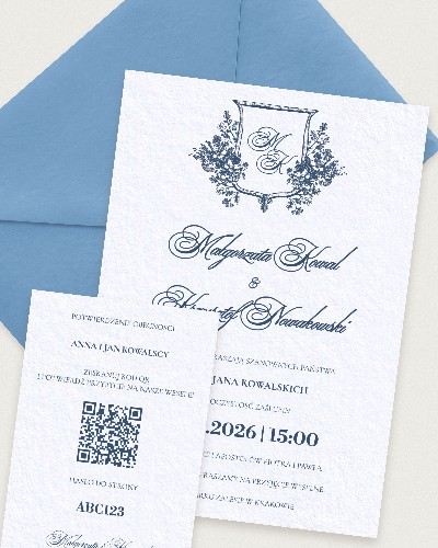 Zaproszenie Amore Azzurro - Combined