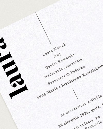 Zaproszenie Editoriale Milano - Detail