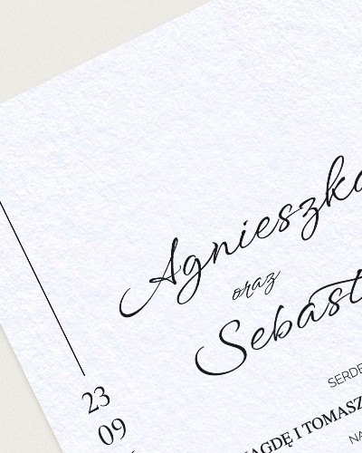 Zaproszenie Chic Romeo - Detail