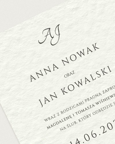 Zaproszenie Bergamo Castle - Detail