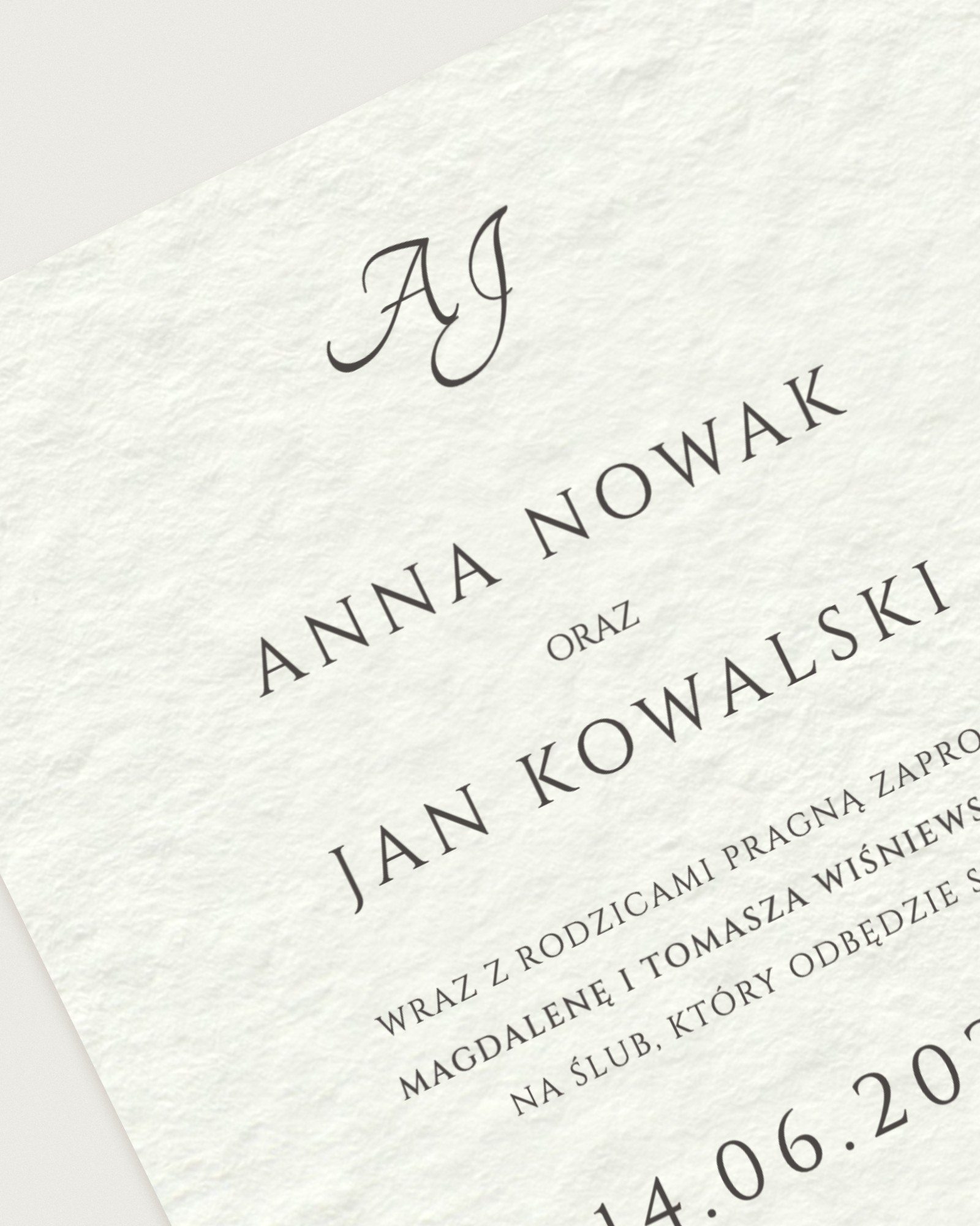 Zaproszenie Bergamo Castle - Detail