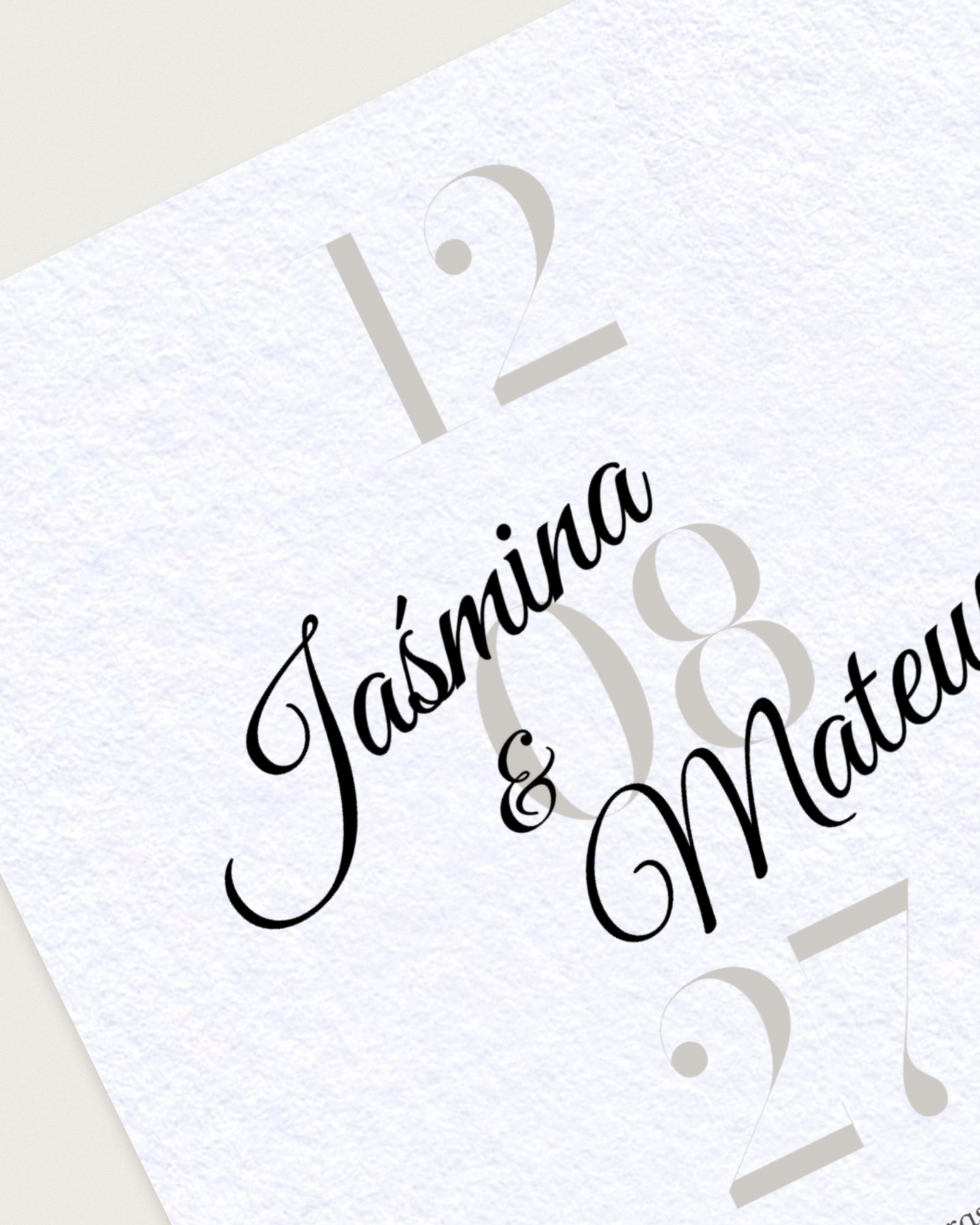 Zaproszenie Data Memorabile - Detail