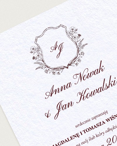 Zaproszenie Moulin Rouge - Detail