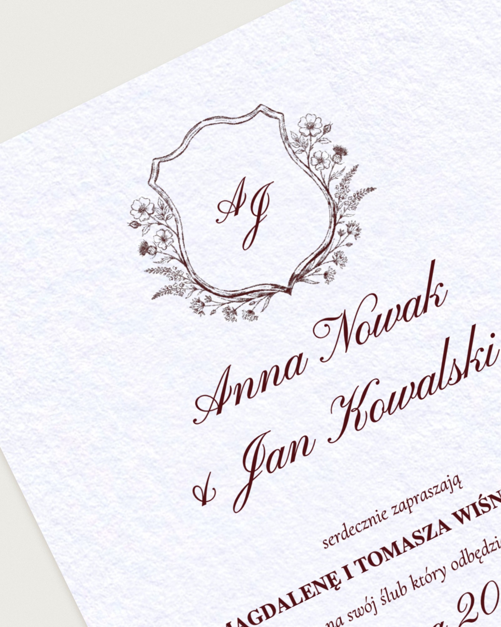 Zaproszenie Moulin Rouge - Detail