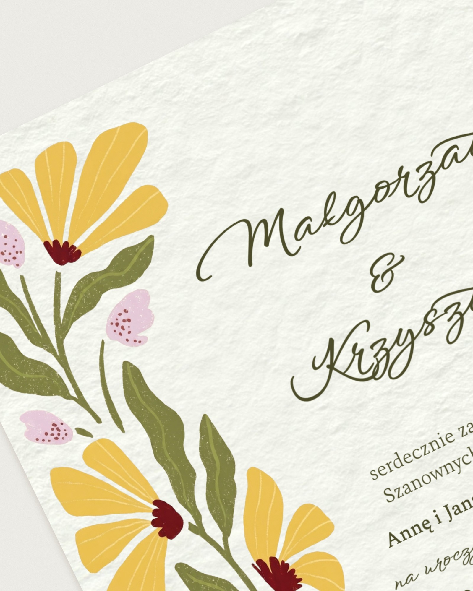 Zaproszenie El Sol - Detail