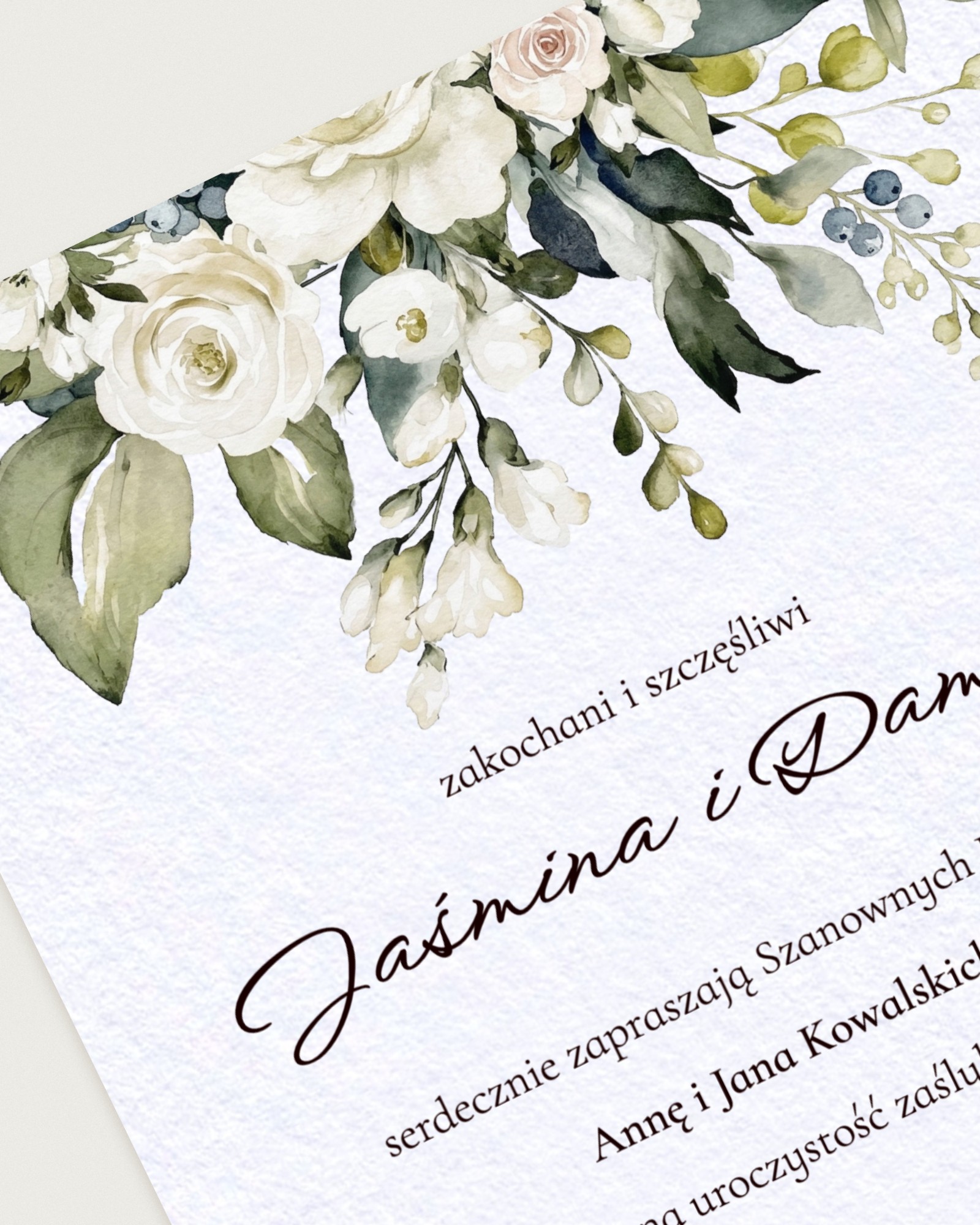 Zaproszenie Veronica Alabaster - Detail