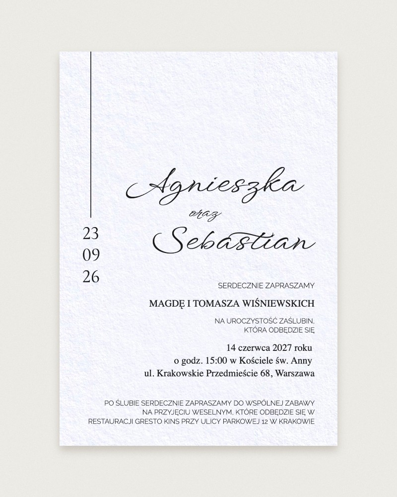 Zaproszenie Chic Romeo