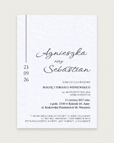 Zaproszenie Chic Romeo - Hero