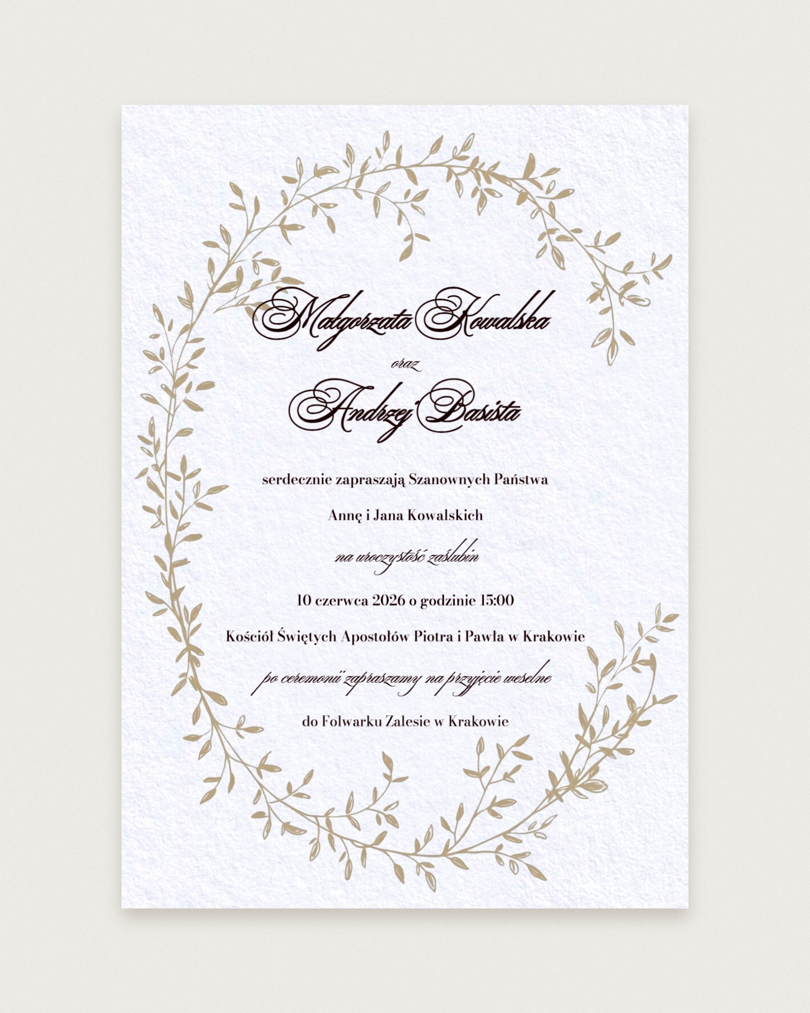 Zaproszenie Aurelia Lux - Hero