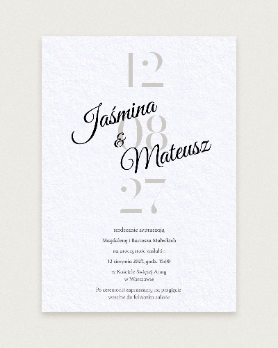 Zaproszenie Data Memorabile - Hero