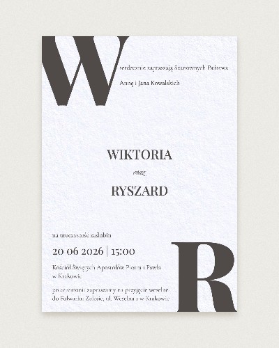 Zaproszenie Black Tie - Hero