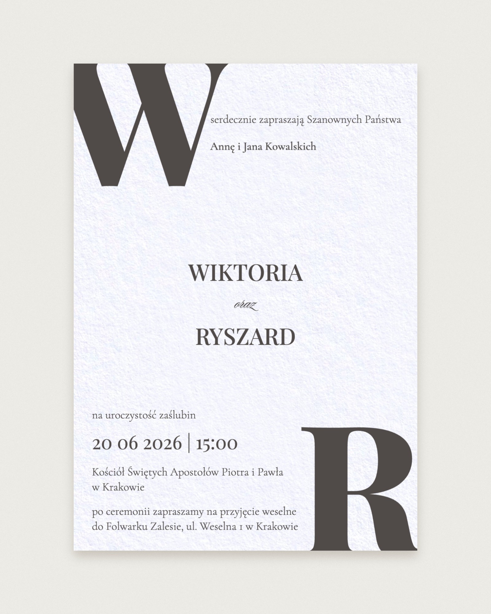 Zaproszenie Black Tie - Hero