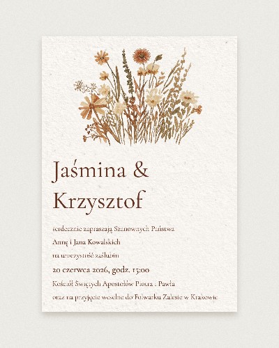 Zaproszenie Fiori di Campo - Hero