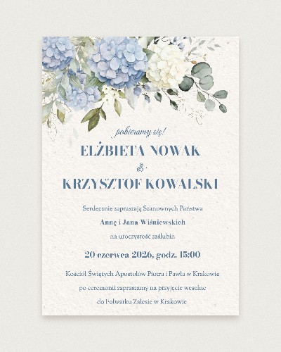 Zaproszenie Hortensia Lumiere - Hero