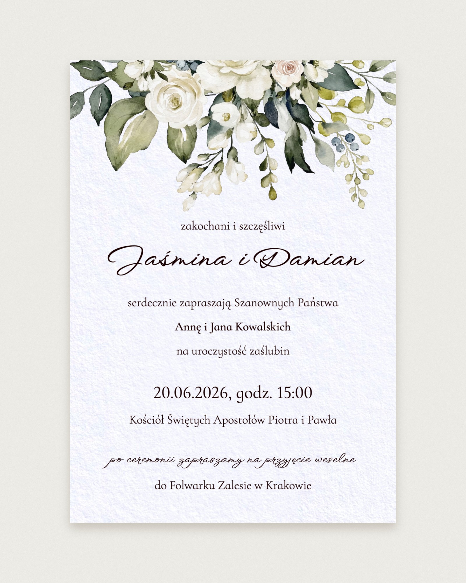 Zaproszenie Veronica Alabaster - Hero