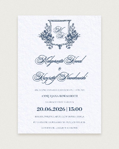 Zaproszenie Amore Azzurro - Hero