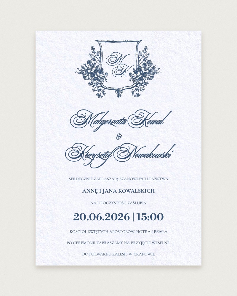 Zaproszenie Amore Azzurro