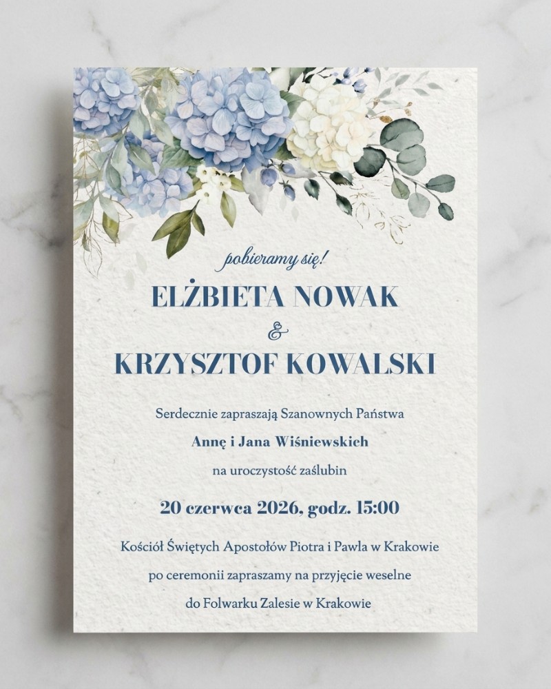 Zaproszenie Hortensia Lumiere