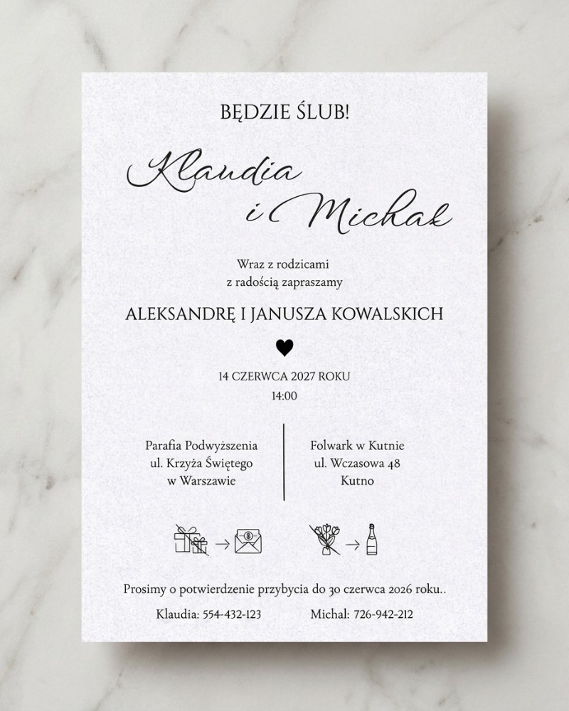 Zaproszenie Blanc Varsovie