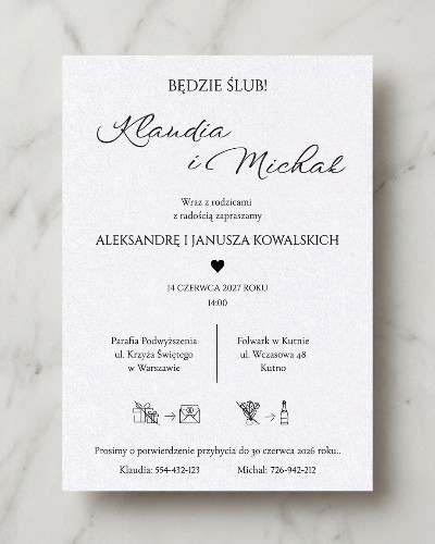 Zaproszenie Blanc Varsovie
