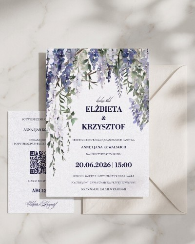 Zaproszenie Violet Visteria